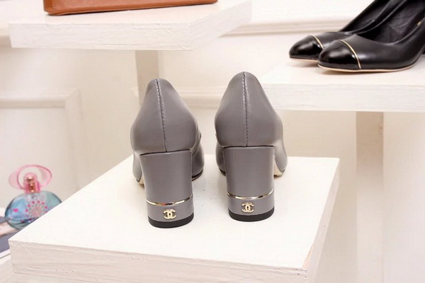 CHANEL Shallow mouth Block heel Shoes Women--001